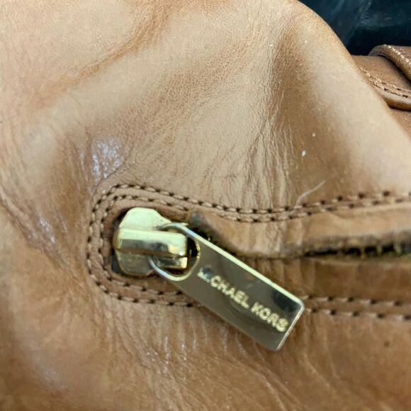 Michael Kors Riding Boots Women's Brown Leather Round Toe Knee High size 6.5 M - Picture 10 of 12